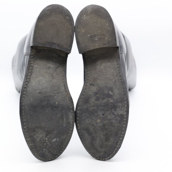 The Effingham Riding Boots By Bond Boot Co Womens US Size 7 W C Black Leather - Picture 7 of 11